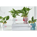 4pcs Lovely Girl Flower Pot Office Indoor Cactus Succulent Planter Pen Holder