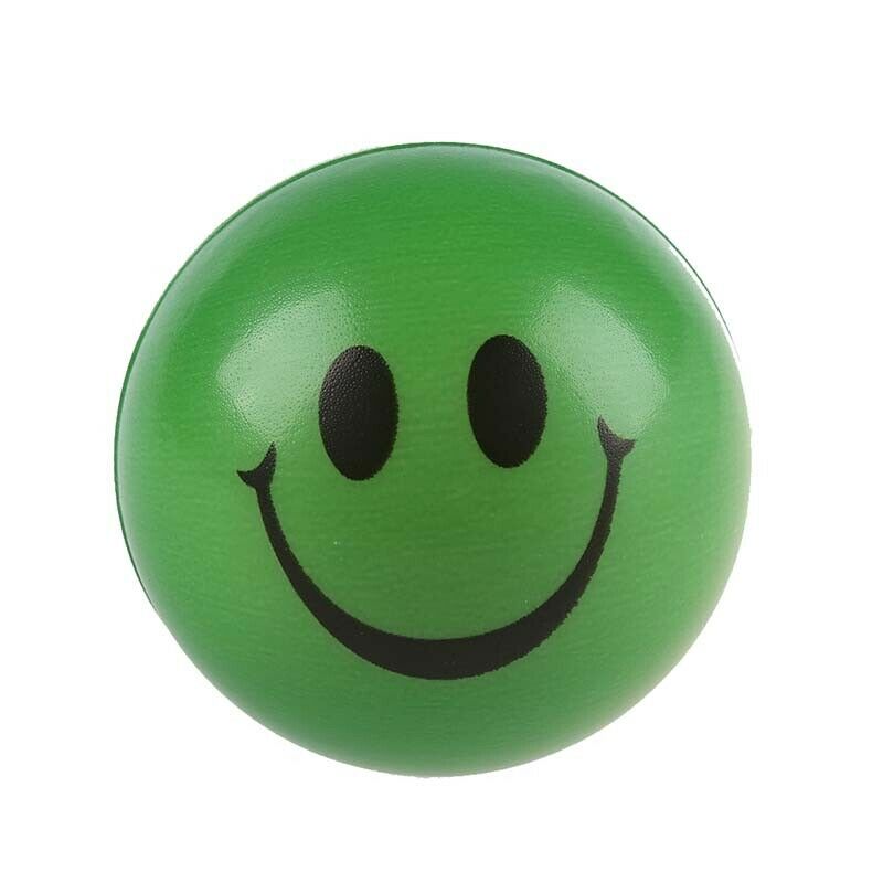 12 pcs Smiley Face Stress Relief Squeeze Ball - Help Arthritis - Random col K5J2