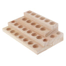 4 Tiers Wood Essential Oils Rack Holder Display Shelf Wooden Storage Case Box