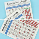 Guitar Chord Wall Chart Music Fretboard Instructional Exercise Poster Delic L3D0