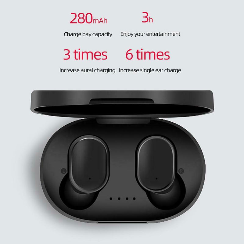 A6S TWS Bluetooth 5.0 Earphones Wireless Headphones Sports Gaming Mini Headset