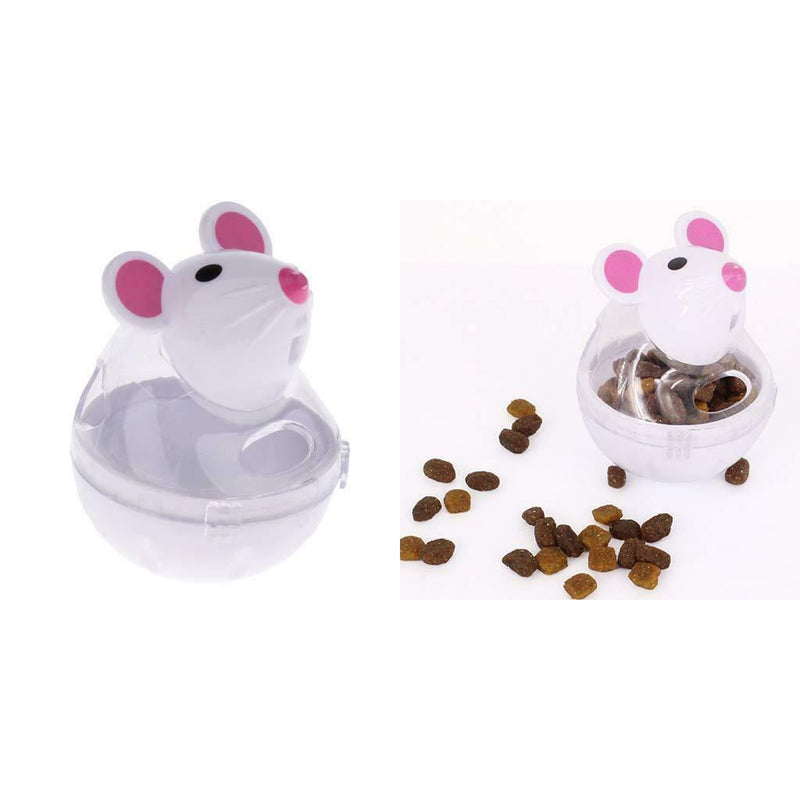 2 Pcs Kitty Cat Exercise Training Toys Pet Food Dispenser Biting Chewing Playing
