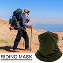 Cycling Pure Face Cover Riding Sunscreen Scarf Outdoor Bandana (Army Green)