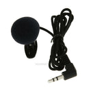3.3FT Braided Wire Lavalier Lapel Tie Clip-On Microphone Mono 3.5mm Mic hv2n