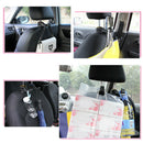 Portable Auto Car Seat Back Hook with Phone Holder Clips Organizer for Bag