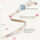Essential Oil Diffuser Bracelet Stainless Steel Aromatherapy Locket Bracele E4R9