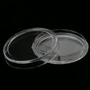 400pcs 19mm Plastic Transparent Round Coin Case Holder Capsules Container