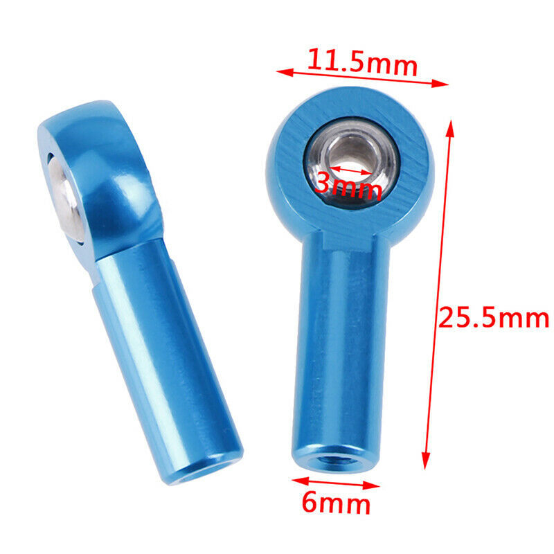 2Pcs M3 Metal Ball Head Holder Tie Rod End For RC Climbing Car SCX10 D90 xbTEUS