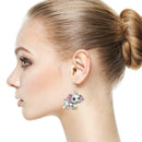 Animal Rhinestone Hook Dangle Earrings for Women Ear Jewelry Gift (Style 1) A
