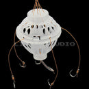 2x Red String 6 In 1 Lantern Bait Cage Barbed Explosion Fishing Hook Lure  HPV