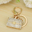 Modern Crystal Rhinestone Handbag Charm Pendant Keychain Key ! Bag Keyring O4B5