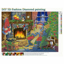 5D Diy Diamond Painting Cross Stitch Christmas Santa Claus 5D Diamond Decor
