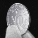 Commemorative Coin Floral YES NO Letter Collection Arts Souvenir Gadge Gifts