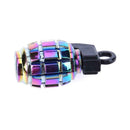4pcs Rainbow Color Car Tire Aluminum Dust Caps Covers for Schrader Valves A