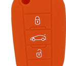 Silicone Keyless Entry Car Remote Fob Key Fob Bag Holder Case Folding Flip