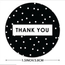 500pcs 1.5inch 8 Black Style Thank You Stickers Labels Sealing StickersB Hn