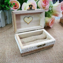 Wooden Proposal Engagement Gift Holder Ring Box Novelty Decor Decorative Wedding
