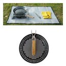Folding Handle Grip Grill or BBQ Hot Plate Pans, Cooking Tools Baking Mold Tray