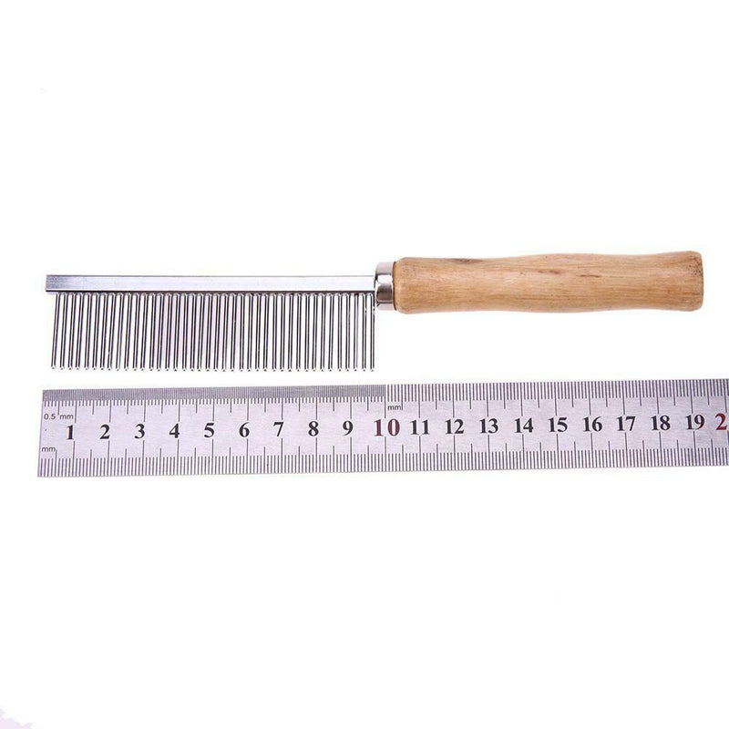 Stainless Steel Pet Comb for Dog Cat Hair Removal Single Row Straight Comb