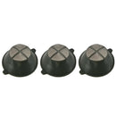 3pcs Industrial Army Green 8cm Dia Net Plastic Paint Strainers G2M3