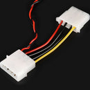 Pc 3 Way Flow Meter Digital Thermometer for Water Liquid Cooling Cooler Sys M2U1