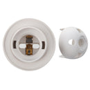 Off White Plastic Socket Drop E27 Lamp Light Holder AC 250V 4A