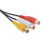 USB Male Plug To 3 RCA Female Adapter Audio Converter Cable USB to RCA â„–[