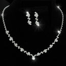 Casual Bridesmaid Crystal Necklace Earrings Set Wedding Jewellery-New Brida Y8P5