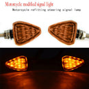 2Pcs Yellow Motorcycle Motorbike LED Turn Signal Lamp Indicator Lights