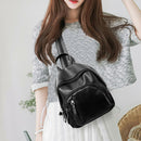 Claasic Women PU Leather Mini Preppy Chic Backpack Casual School Bag