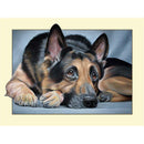 Dog Painting Embroidery DIY 5D Diamond Cross Stitch Kit for Bedroom Decor