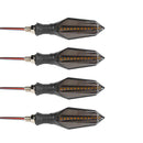 2/4pcs Motorbike LED Turn Signal Lamps Yellow Light Dual-color Flashing Lights