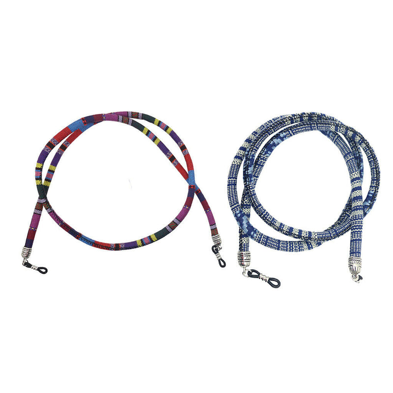 2x Ethnic Eyeglass Glasses Strap Sunglasses Spectacles Lanyard Holder Cord