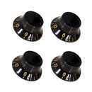 4x Electric Guitar Speed Volume Tone Control Knob Cap for EPI LP (Black) A