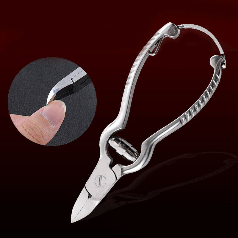 1Pcs Stainless Steel Thick Hard Toe Nail Clippers Plier Heavy Duty Pedicure A7G8