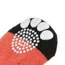 2 Pairs Cotton Anti-Slip Dog Socks, Pet Paw Protection for Indoor Wear - Knitted