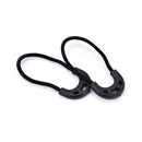 10X EDC Black Zip Zipper Pulls Cord Rope For Outdoor Travel Clothing Backpack V3