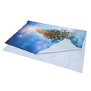 7x5ft Blue Sky Xmas Photography Backdrop Snow Christmas Tree Glitter Star S J5C2