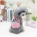 Cute Pattern Pet Puppy Dog Cat Pet Clothes Dress Vest T Shirt  Pink L