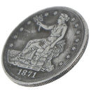1871 Retro Statue of Liberty American Pentagram Commemorative Coin Collectionâ„–[