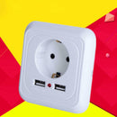 European Standard Dual USB Home Wall Socket European Socket Power Outlet P HJB