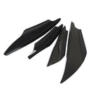 4pc Universal Car Body Spoiler Front Bumper Canards Lip Splitters Trim Black