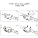For Watch iWatch 42mm Protective Rugged Case Strap Band Black Series FT