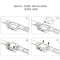 For Watch iWatch 42mm Protective Rugged Case Strap Band Black Series FT