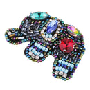 Beads Rhinestone Elephant Patches Sew On Badge Bag Appliques Sewing Craft