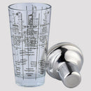 400Ml Bottle Mix Main Glass Transparent Scale Cocktail Shaker 304 Stainless
