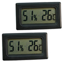 2X LCD Digital Thermometer Humidity Meter In/ Outdoor Room Mini Hygrometer,