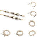 Braided Cable 1/4 '' 6.35mm Jack Male to 1M Male Audio Cable