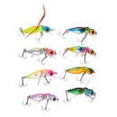 8pc/set Cicada Insect Fishing Lures Baits Crankbait Treble Hooks Tackle 3.4g