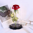 Beauty And Beast Eternal Flower Rose With Led Wedding Decoration Artificial
